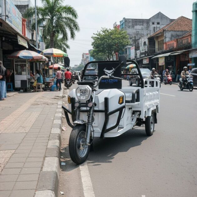 Pick Up Tanpa Kabin Roda 3 Listrik