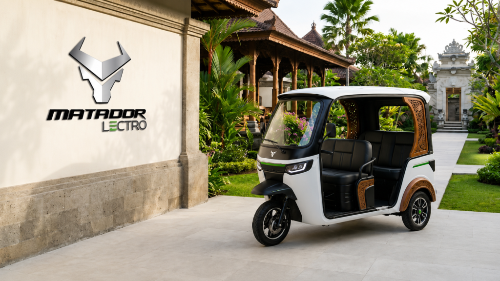 becak listrik pariwisata Matador Lectro untuk kawasan wisata modern