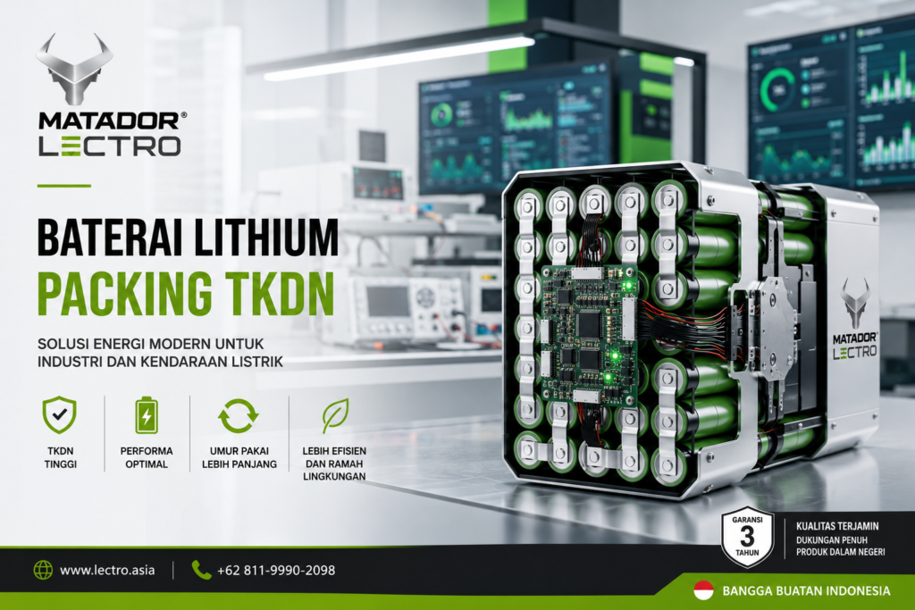 baterai lithium packing tkdn untuk kendaraan listrik dan sistem energi modern
