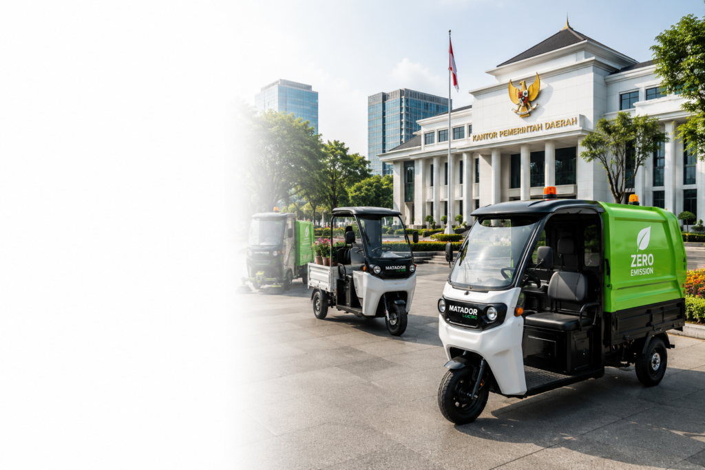 kendaraan listrik untuk pemerintah dan fasilitas publik mendukung operasional modern dan program smart city